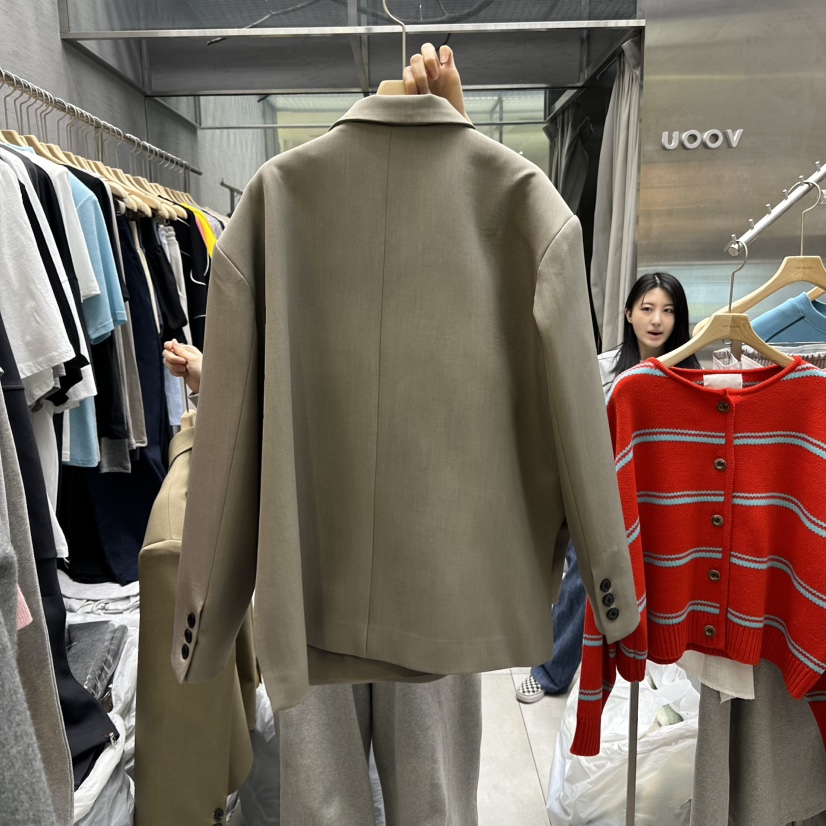 TOPQUEEN韓國代購女裝新款25春夏職業真品休閑熱賣時尚夾克UOOV夾克