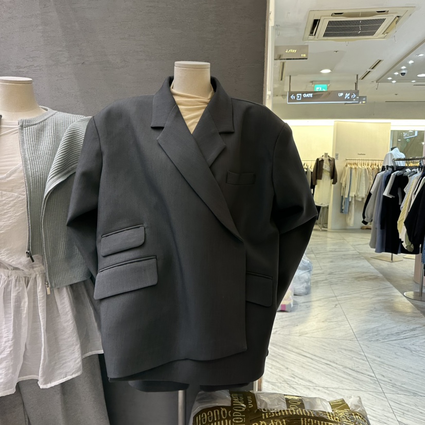 TOPQUEEN韓國代購女裝新款25春夏職業真品休閑熱賣時尚夾克UOOV夾克圖色3