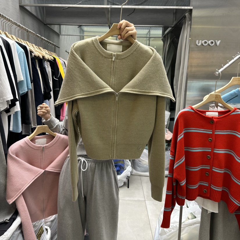 TOPQUEEN韓國代購女士新品熱賣人氣時尚推薦職業休閑針織衫UOOV針織衫圖色4