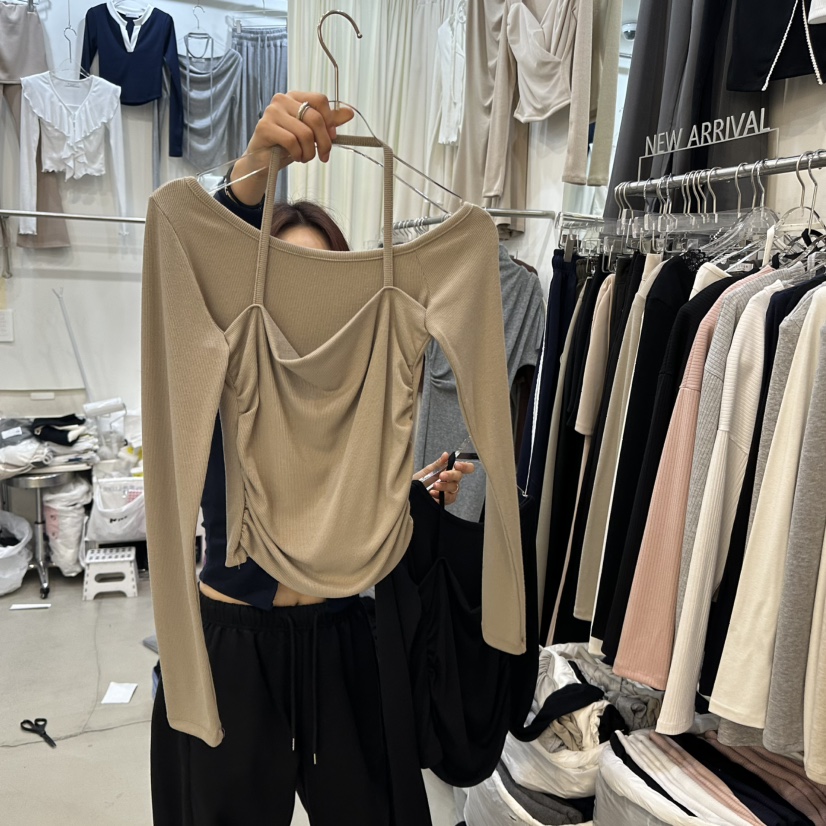 BILLION-L東大門代購女士新品人氣職業時尚推薦休閑長袖T恤BILLION-L長袖T恤圖色2