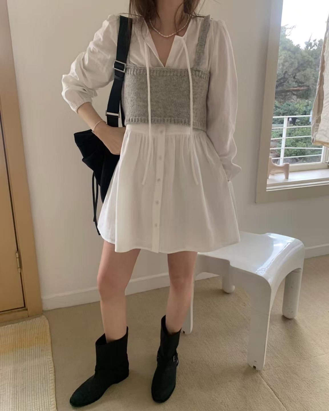 PYT-ot東大門代購女裝新品真品休閑25春夏熱賣職業人氣連衣裙pretty young thing連衣裙