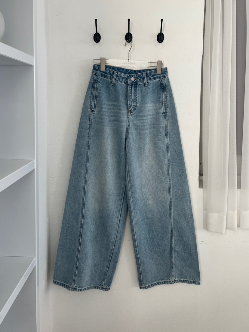 JUDYQUE東大門直郵女裝新品25春夏熱賣真品推薦時尚牛仔褲鏤空JUDYQUE牛仔褲圖色2