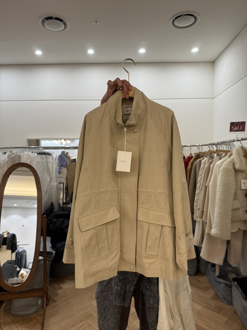 NOWHERE直郵韓國代購女裝新品休閑時尚真品推薦人氣長款風衣NOWHERE長款風衣