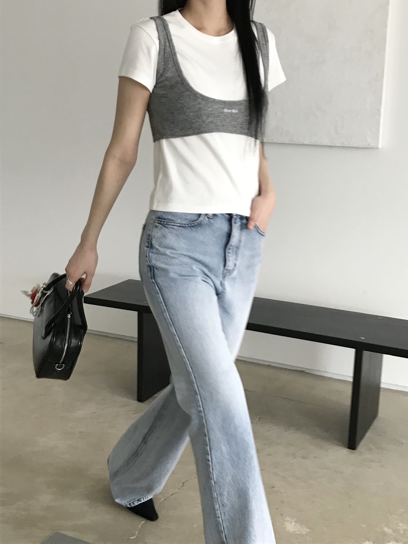 ESCHER韓國直郵東大門代購女裝新品時尚熱賣25春夏吊帶背心ESCHER吊帶/背心