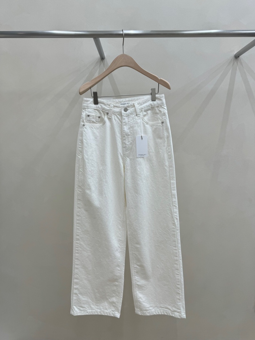 NOTHING韓國直郵女裝新品推薦休閑人氣真品25春夏時尚牛仔褲NOTHING牛仔褲