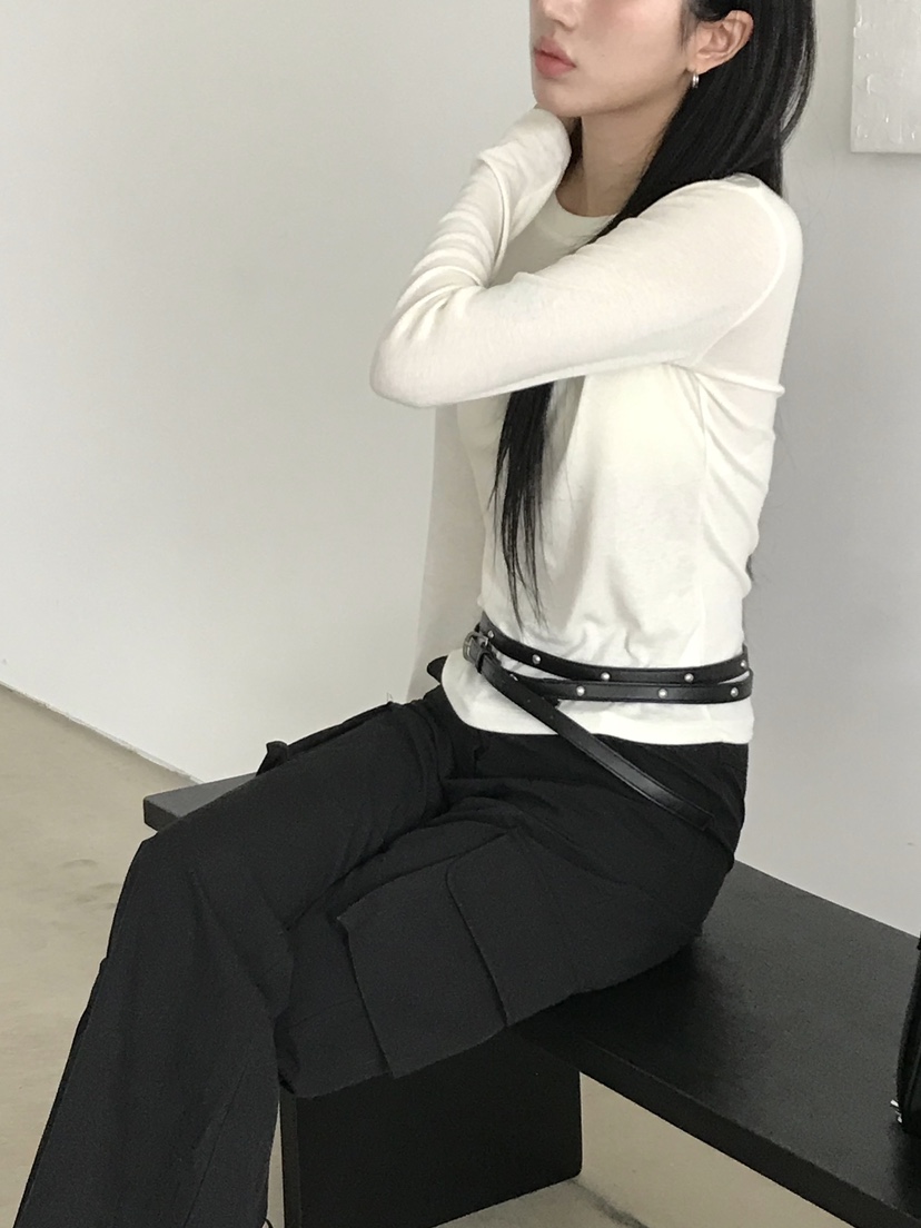 ESCHER韓國直郵東大門代購女裝新品時尚推薦25春夏人氣長袖T恤ESCHER長袖T恤