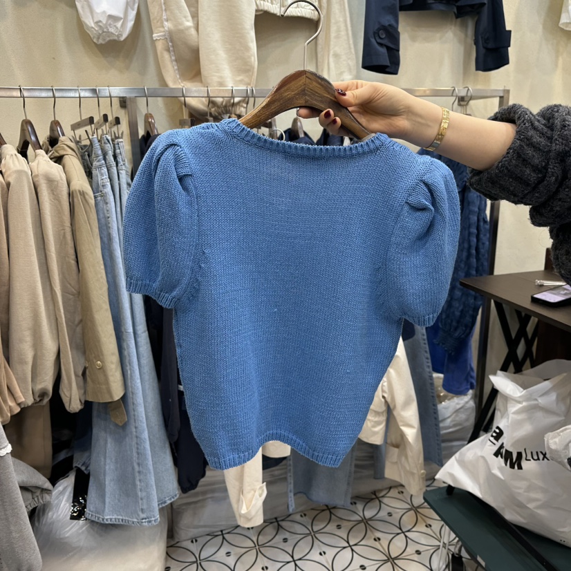 BAMBOLINA韓國直郵東大門實拍女裝新款推薦職業針織衫可愛的BAMBOLINA針織衫