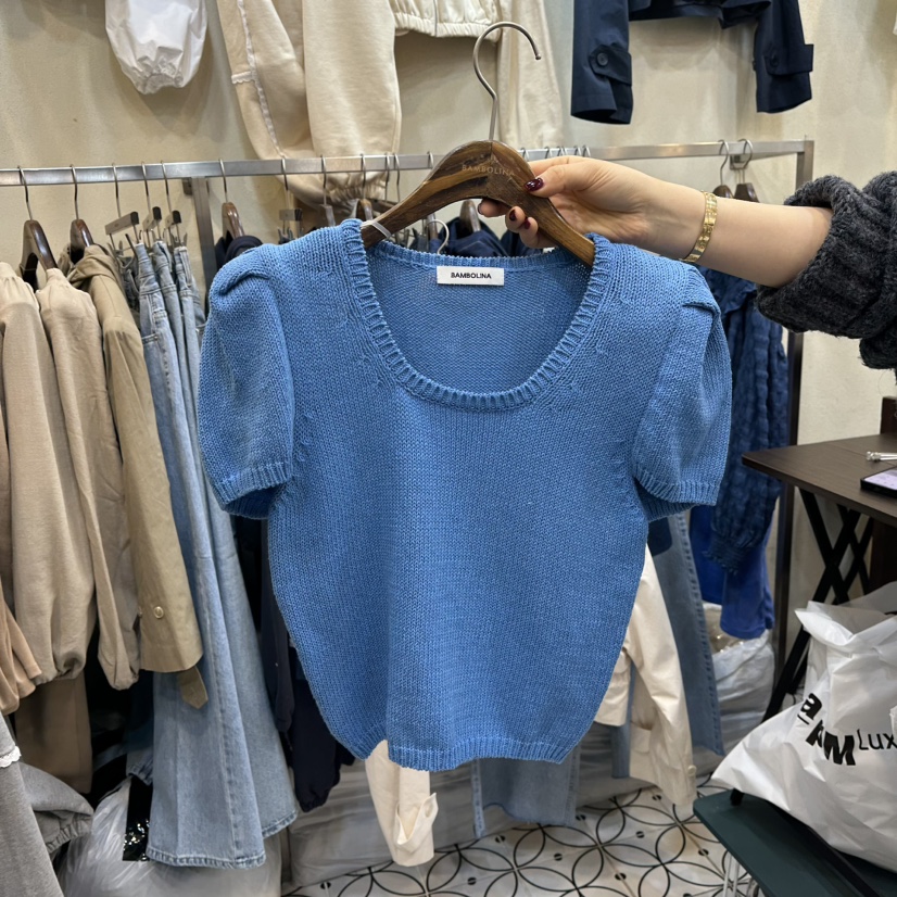 BAMBOLINA韓國直郵東大門實拍女裝新款推薦職業針織衫可愛的BAMBOLINA針織衫圖色1
