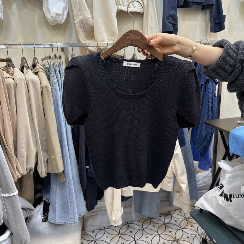 BAMBOLINA韓國直郵東大門實拍女裝新款推薦職業針織衫可愛的BAMBOLINA針織衫圖色2