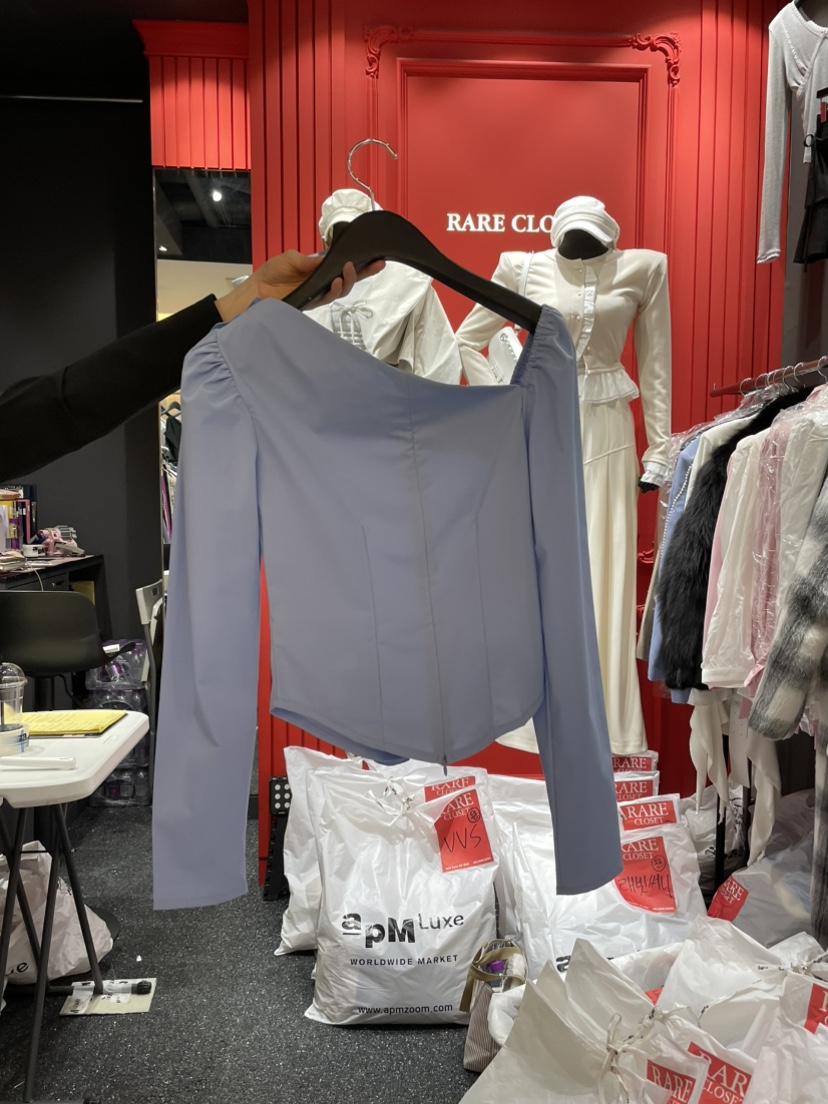RARE CLOSET韓國直郵東大門實拍女裝新款25春夏襯衫蕾絲衫RARE CLOSET襯衫/蕾絲衫
