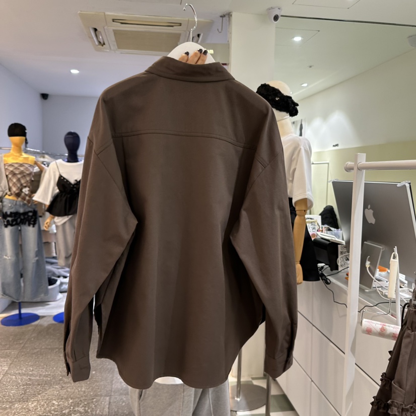 OREUM韓國直郵女裝新款熱賣休閑人氣25春夏時尚真品襯衫蕾絲衫OihEum襯衫/蕾絲衫