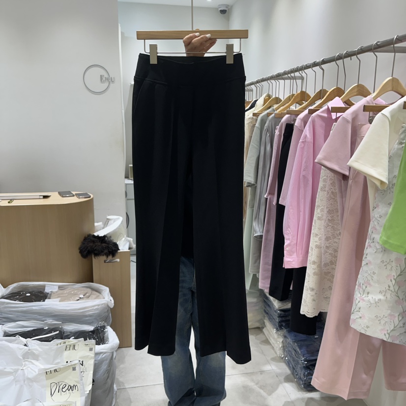 EN.U直郵韓國代購女裝新品推薦休閑職業25春夏熱賣休閑褲喇叭EN.U休閑褲圖色2