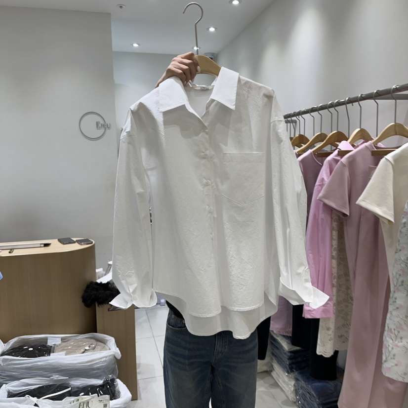 EN.U韓國直郵東大門實拍女裝新款時尚人氣休閑真品襯衫蕾絲衫EN.U襯衫/蕾絲衫圖色3