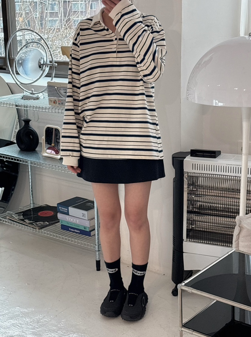 X-MOOD韓國直郵東大門實拍女裝新款25春夏人氣熱賣長袖T恤X-MOOD長袖T恤