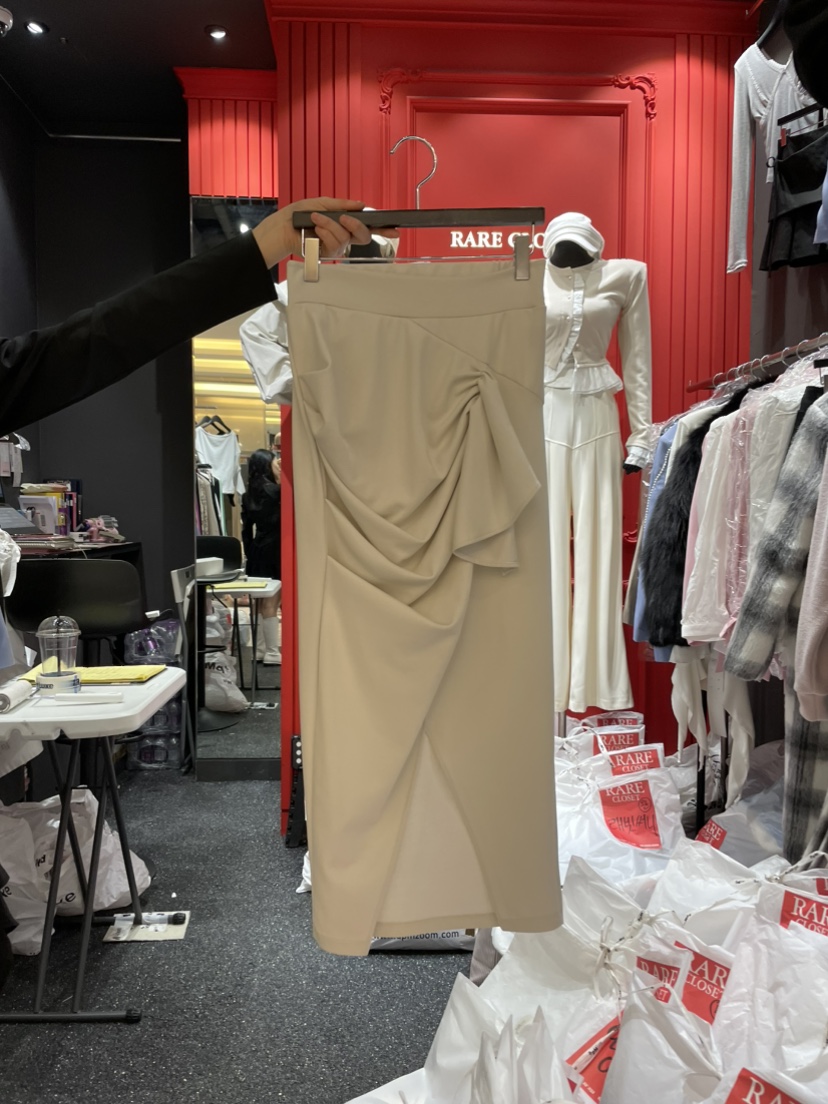 RARE CLOSET韓國直郵女裝新款真品25春夏推薦時尚休閑長裙RARE CLOSET長裙圖色2