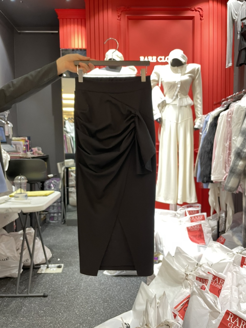 RARE CLOSET韓國直郵女裝新款真品25春夏推薦時尚休閑長裙RARE CLOSET長裙圖色3