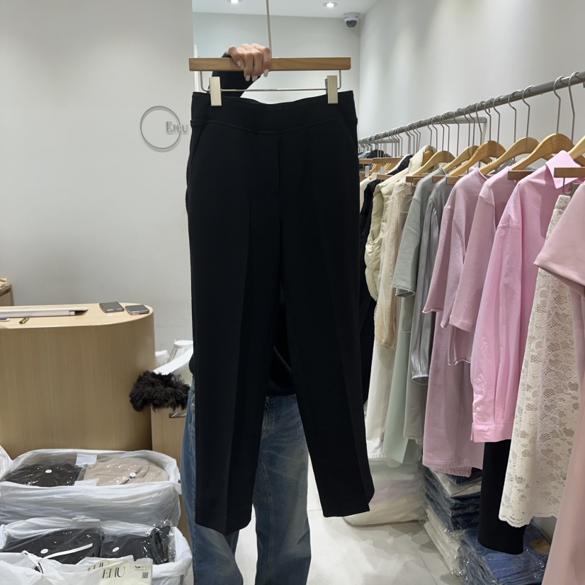 EN.U韓國直郵東大門實拍女裝新品25春夏人氣時尚休閑休閑褲EN.U休閑褲圖色1