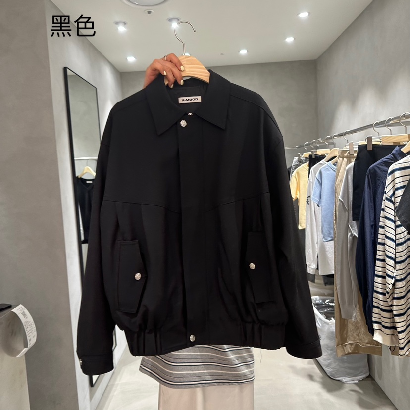 X-MOOD韓國直郵東大門代購女裝新款人氣25春夏職業時尚夾克X-MOOD夾克圖色2