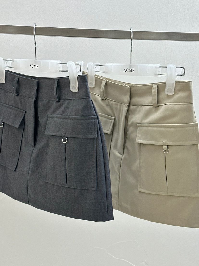 ACME韓國直郵女裝新款職業休閑推薦真品25春夏時尚裙褲口袋ACME裙褲