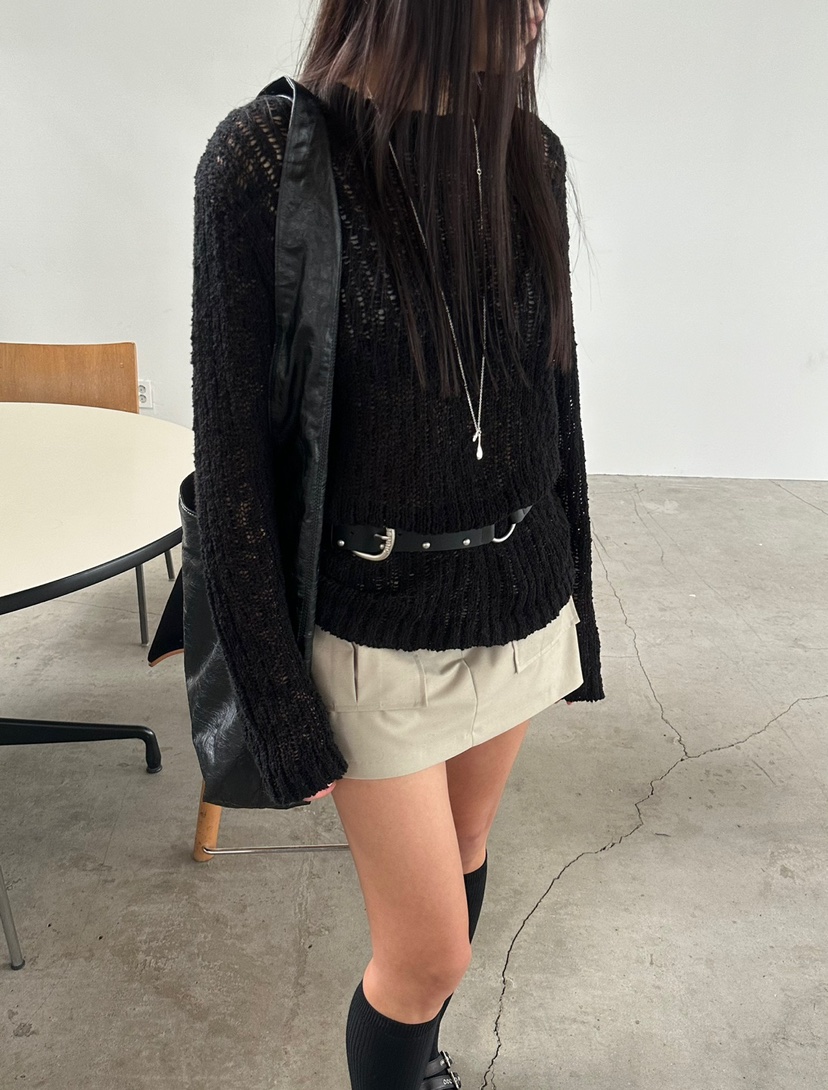 ACME韓國直郵女裝新款職業休閑推薦真品25春夏時尚裙褲口袋ACME裙褲