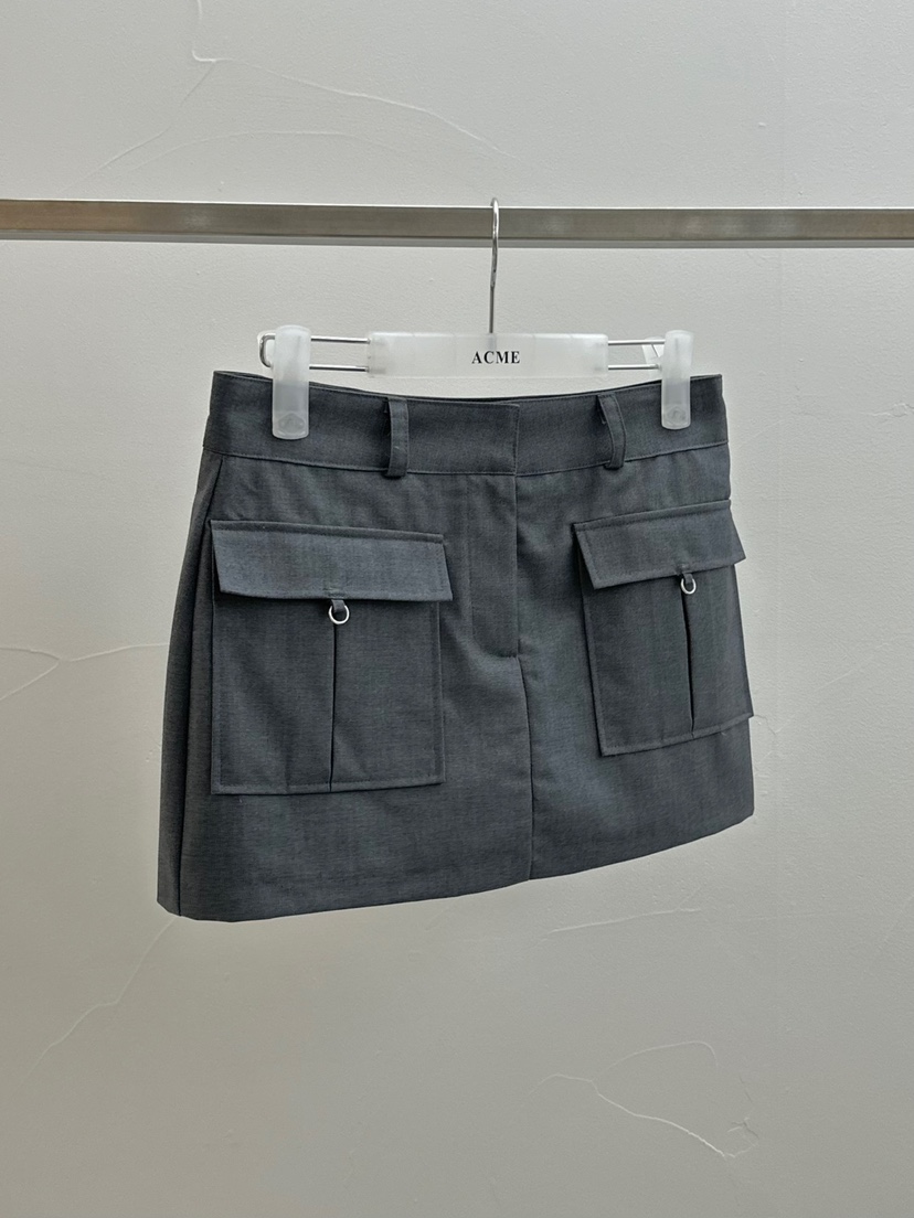 ACME韓國直郵女裝新款職業休閑推薦真品25春夏時尚裙褲口袋ACME裙褲圖色2