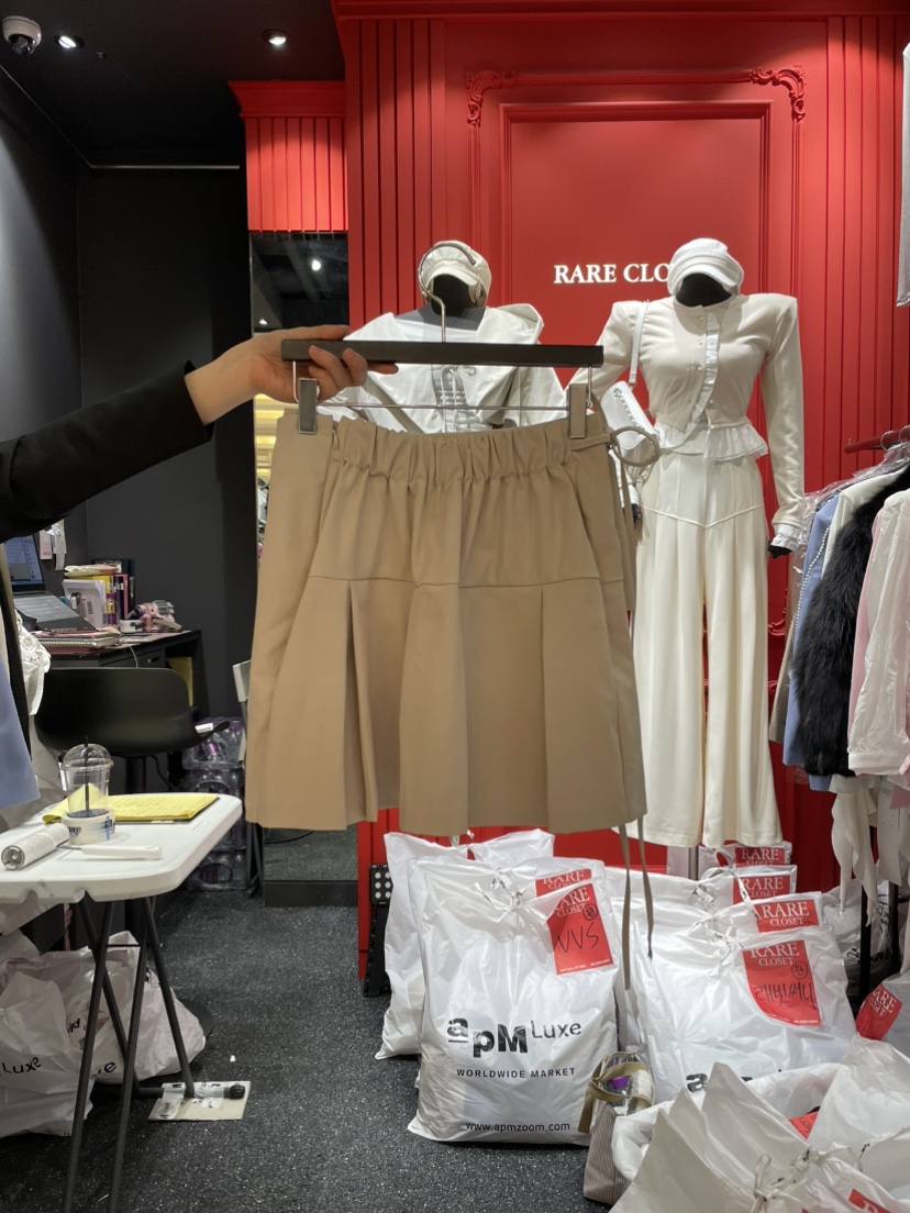 RARE CLOSET韓國直郵東大門代購女裝新品25春夏人氣真品短裙RARE CLOSET短裙