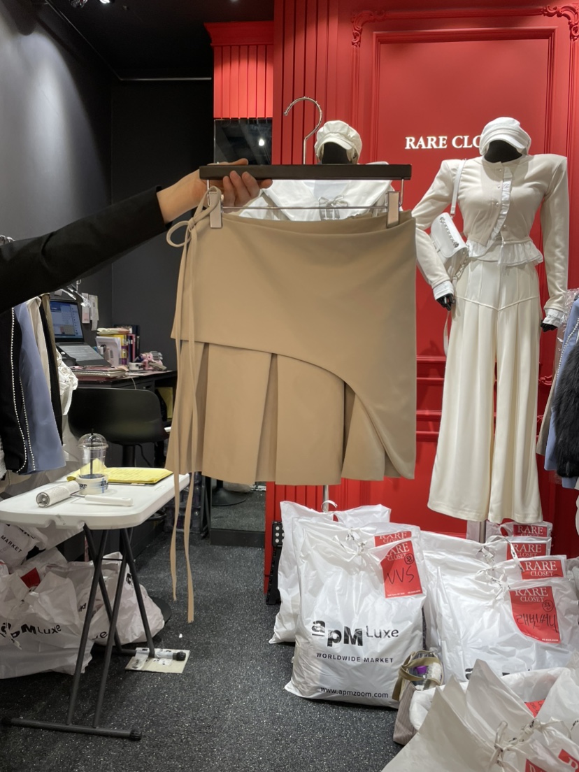 RARE CLOSET韓國直郵東大門代購女裝新品25春夏人氣真品短裙RARE CLOSET短裙圖色2