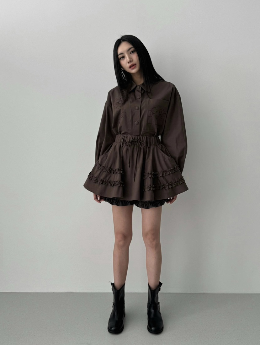 OREUM韓國直郵東大門實拍女裝新款職業25春夏人氣真品休閑裙褲OihEum裙褲