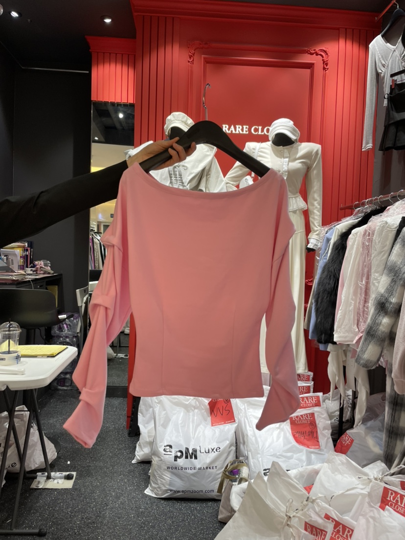 RARE CLOSET韓國直郵女裝新款熱賣時尚人氣真品推薦長袖T恤RARE CLOSET長袖T恤