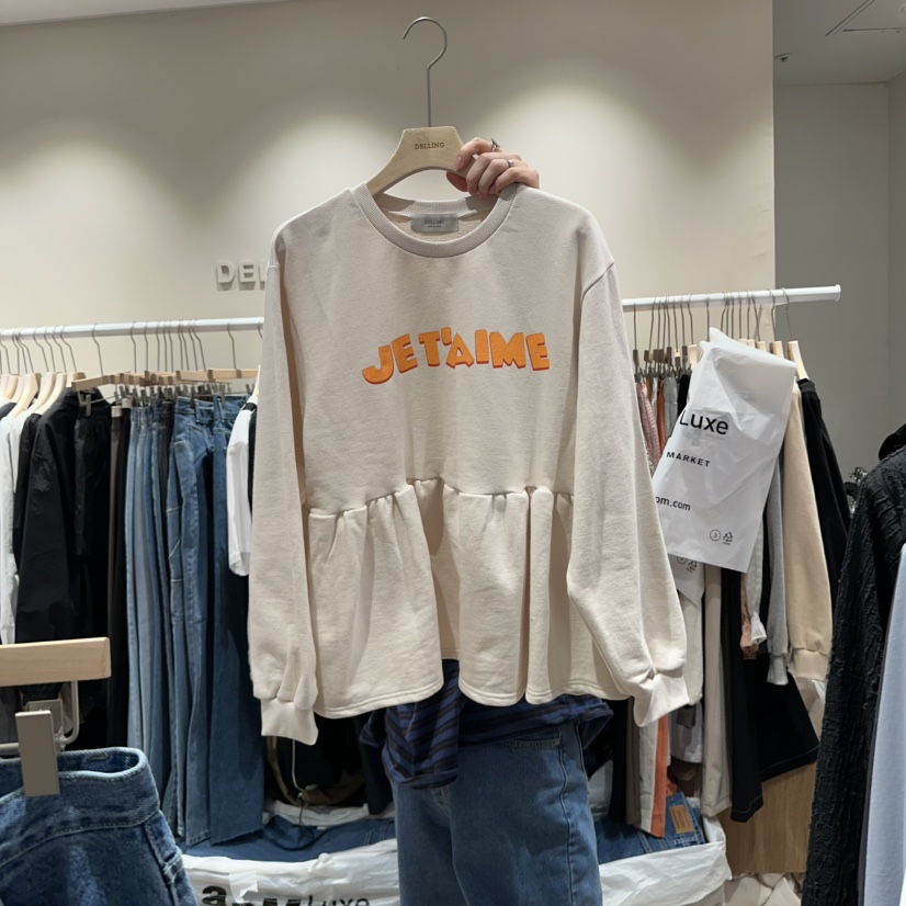 DELLING直郵韓國代購女裝新款25春夏職業人氣真品推薦時尚衛衣DELLING衛衣圖色1
