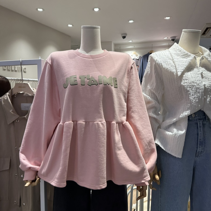 DELLING直郵韓國代購女裝新款25春夏職業人氣真品推薦時尚衛衣DELLING衛衣圖色2