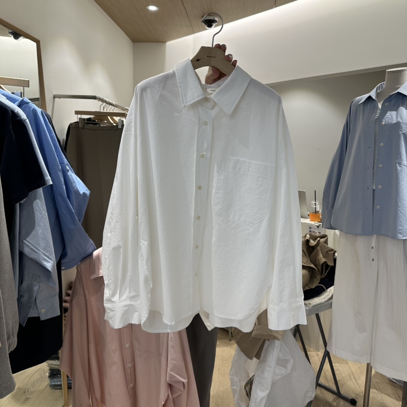 MARANT韓國直郵東大門代購女裝新品職業熱賣襯衫蕾絲衫寬松MARANT襯衫/蕾絲衫圖色3