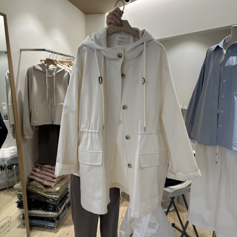MARANT直郵韓國代購女裝新品時尚熱賣休閑職業真品夾克連帽MARANT夾克圖色2
