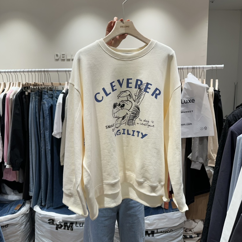 DELLING韓國直郵東大門代購女裝新款真品人氣時尚職業熱賣衛衣DELLING衛衣圖色1