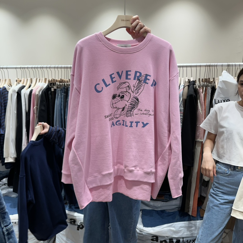 DELLING韓國直郵東大門代購女裝新款真品人氣時尚職業熱賣衛衣DELLING衛衣圖色2