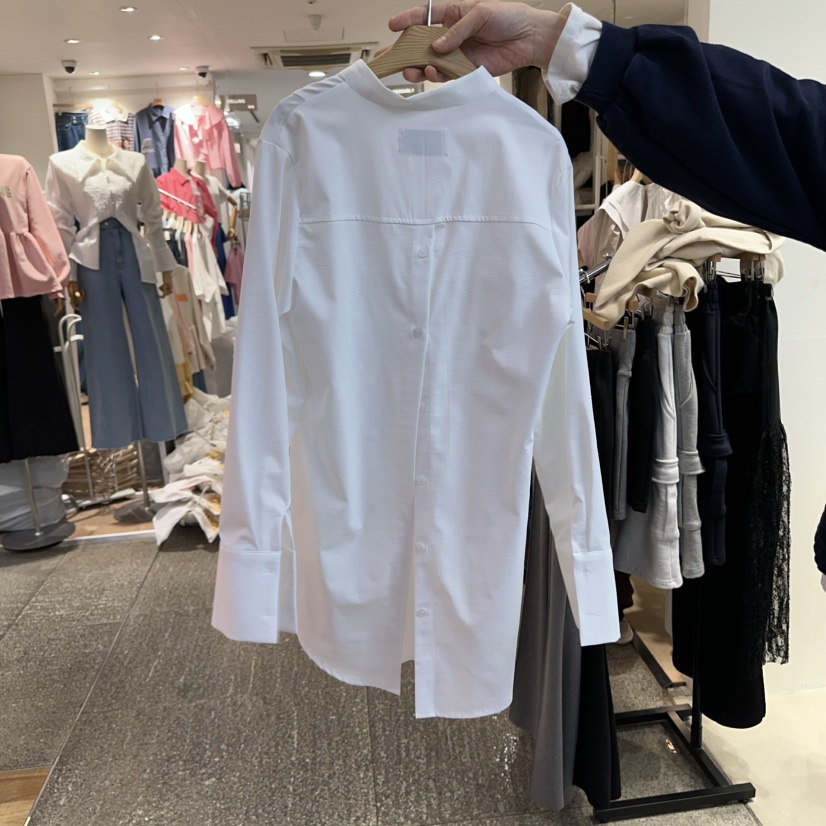 CELINA直郵韓國代購女裝新款時尚人氣推薦25春夏襯衫蕾絲衫CELI_NA襯衫/蕾絲衫