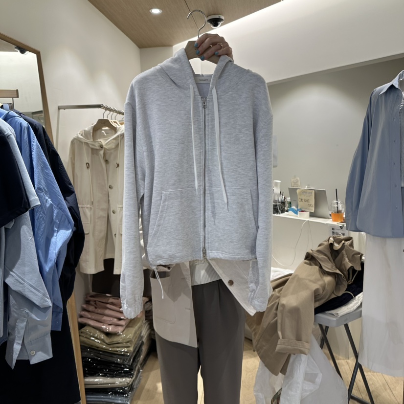 MARANT韓國直郵東大門代購女裝新品25春夏時尚衛衣拉鏈兜帽MARANT衛衣圖色2