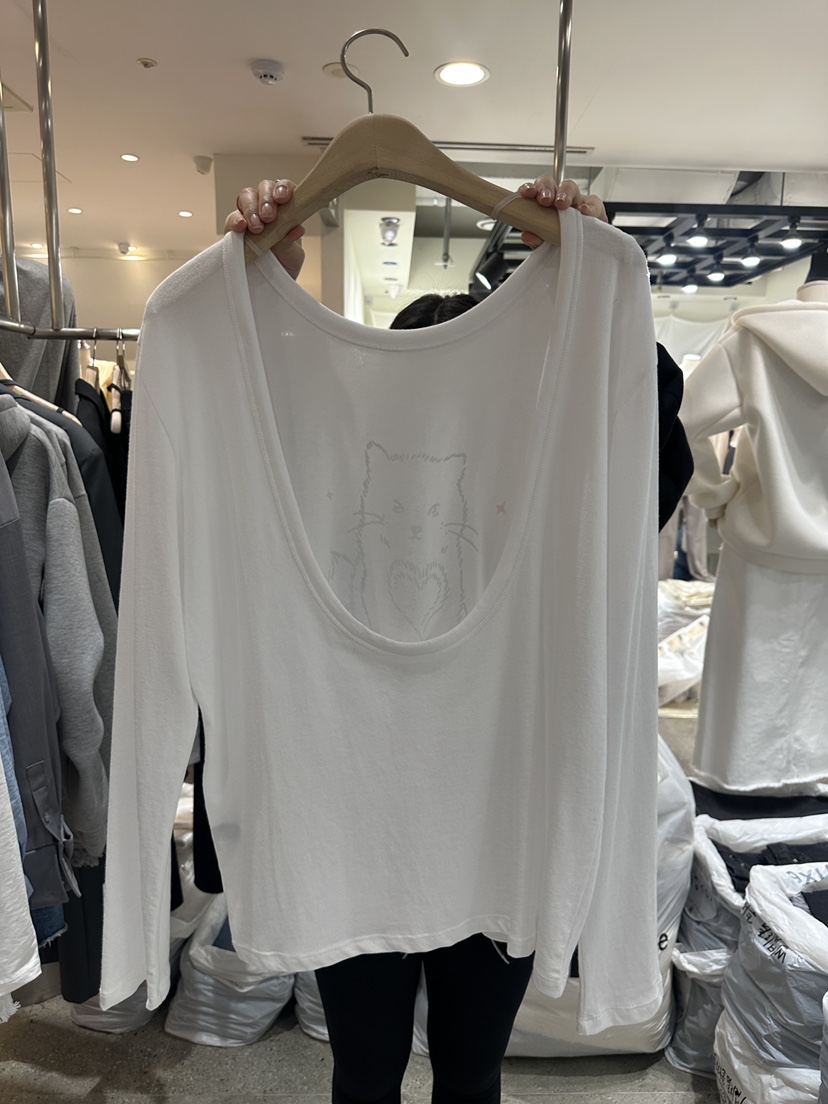INSSENSE-A韓國直郵東大門代購女裝新品時尚休閑熱賣長袖T恤INSSENSE-A長袖T恤