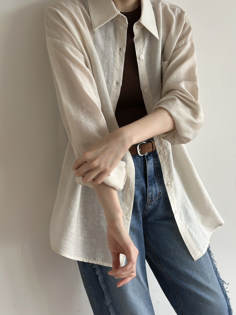 INSSENSE-A韓國直郵女裝新款真品人氣推薦休閑時尚襯衫蕾絲衫INSSENSE-A襯衫/蕾絲衫