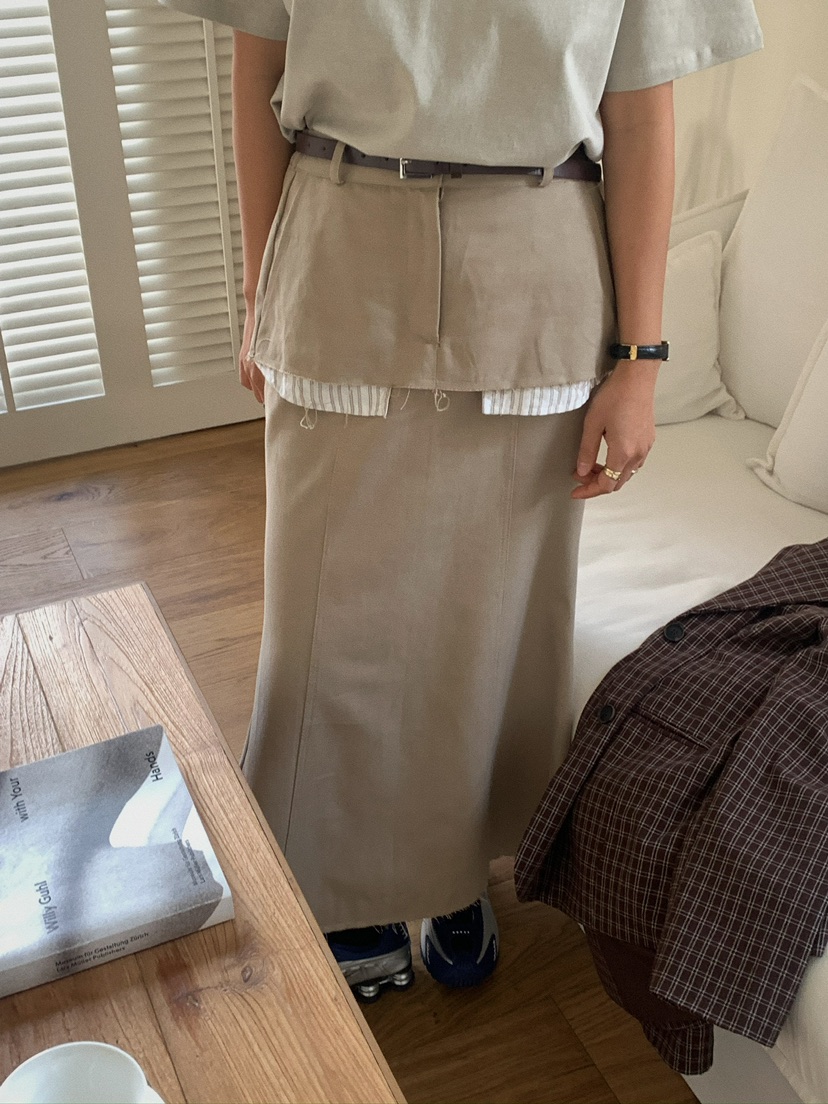 CAMEL-P直郵韓國代購女裝新品25春夏長裙Came_l 家長裙