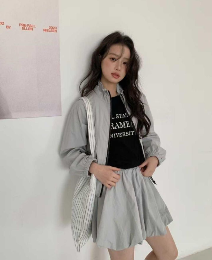 BELLINO293韓國直郵東大門實拍女裝新款時尚25春夏休閑短裙BOBBIE DOLL短裙