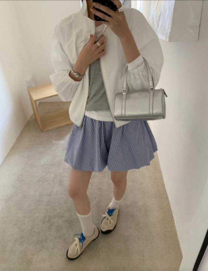 BELLINO293韓國直郵東大門實拍女裝新款時尚25春夏休閑短裙BOBBIE DOLL短裙