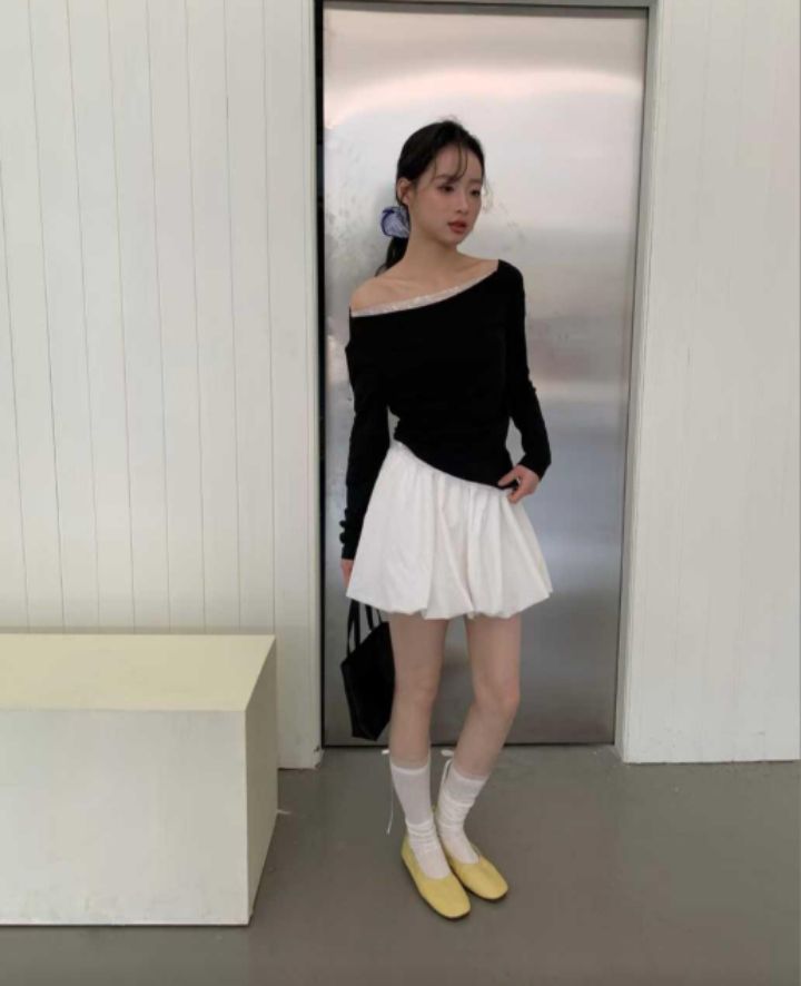 BELLINO293韓國直郵東大門實拍女裝新款時尚25春夏休閑短裙BOBBIE DOLL短裙