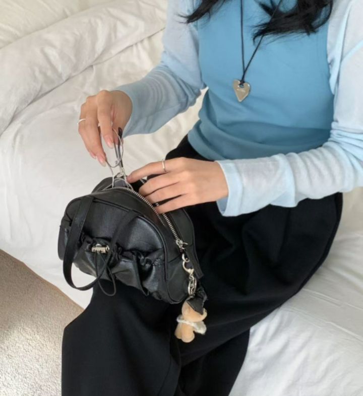 TROUVAILLE直郵韓國代購女裝新品熱賣人氣真品25春夏手提包口袋TROUVAILLE手提包