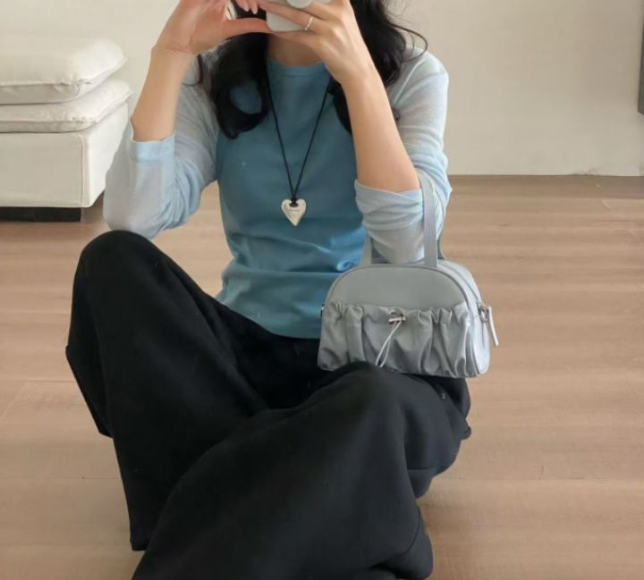 TROUVAILLE直郵韓國代購女裝新品熱賣人氣真品25春夏手提包口袋TROUVAILLE手提包