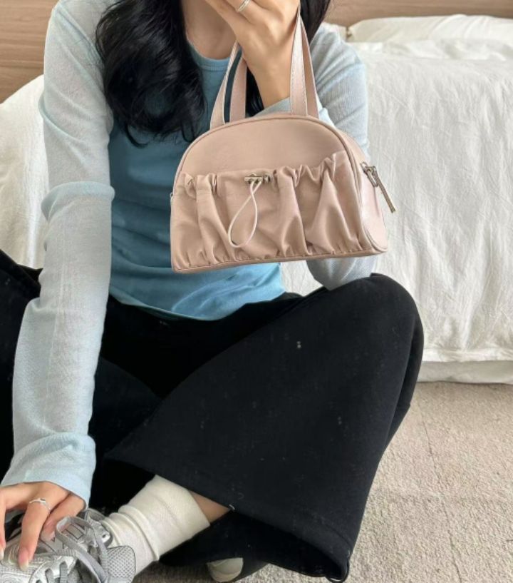 TROUVAILLE直郵韓國代購女裝新品熱賣人氣真品25春夏手提包口袋TROUVAILLE手提包圖色4