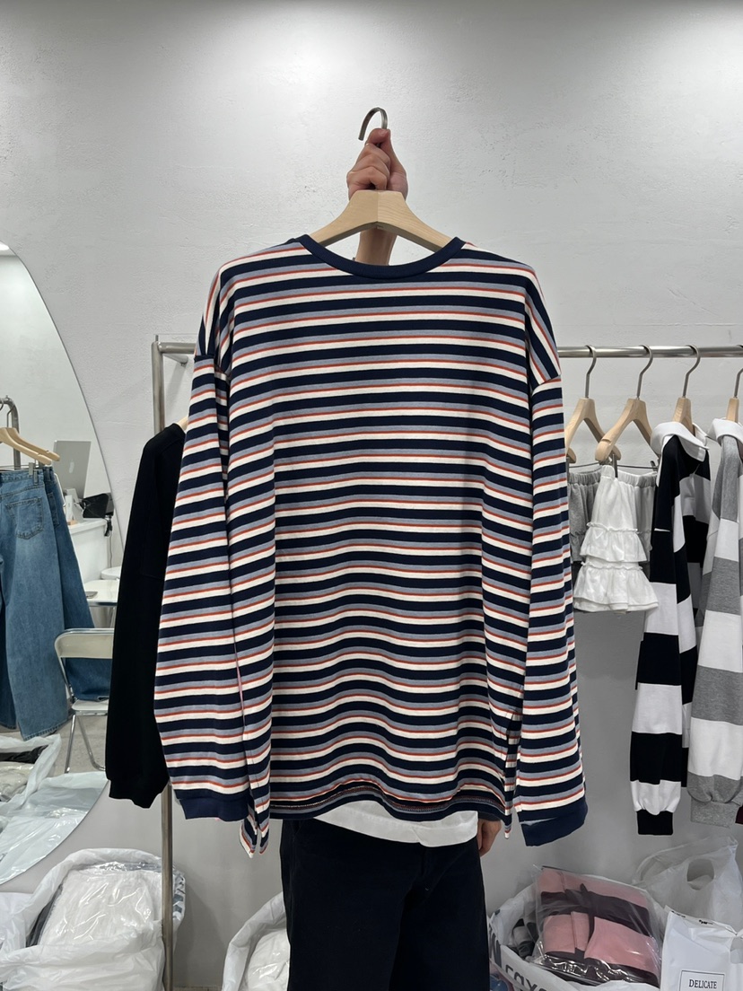 DELICATE直郵韓國代購女裝新品時尚25春夏人氣熱賣真品長袖T恤DELICATE長袖T恤圖色3
