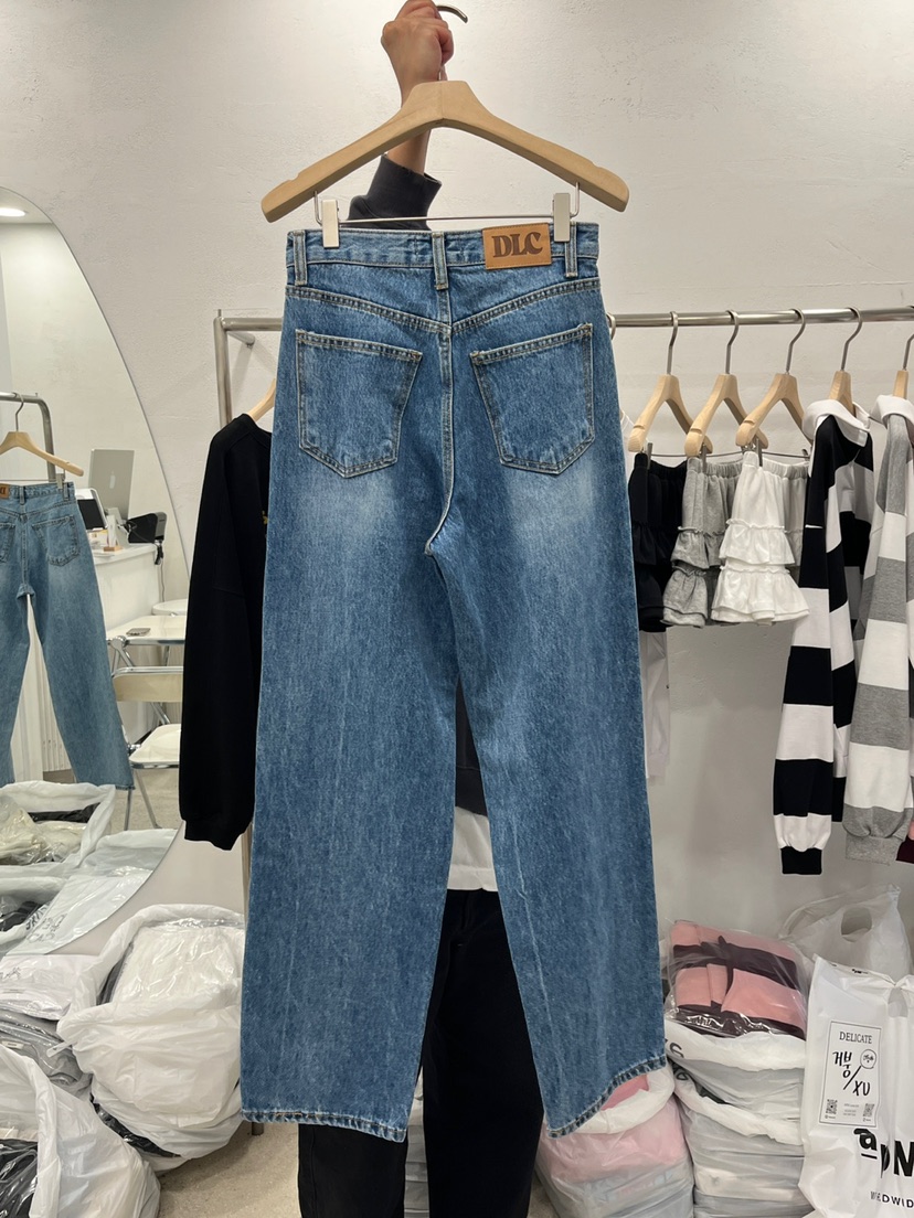 DELICATE韓國直郵東大門代購女裝新款休閑職業推薦時尚牛仔褲DELICATE牛仔褲