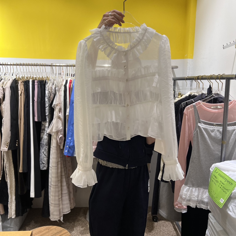 LE MASTERPLACE韓國直郵東大門實拍女裝新品職業襯衫蕾絲衫Le masterpiece襯衫/蕾絲衫圖色4