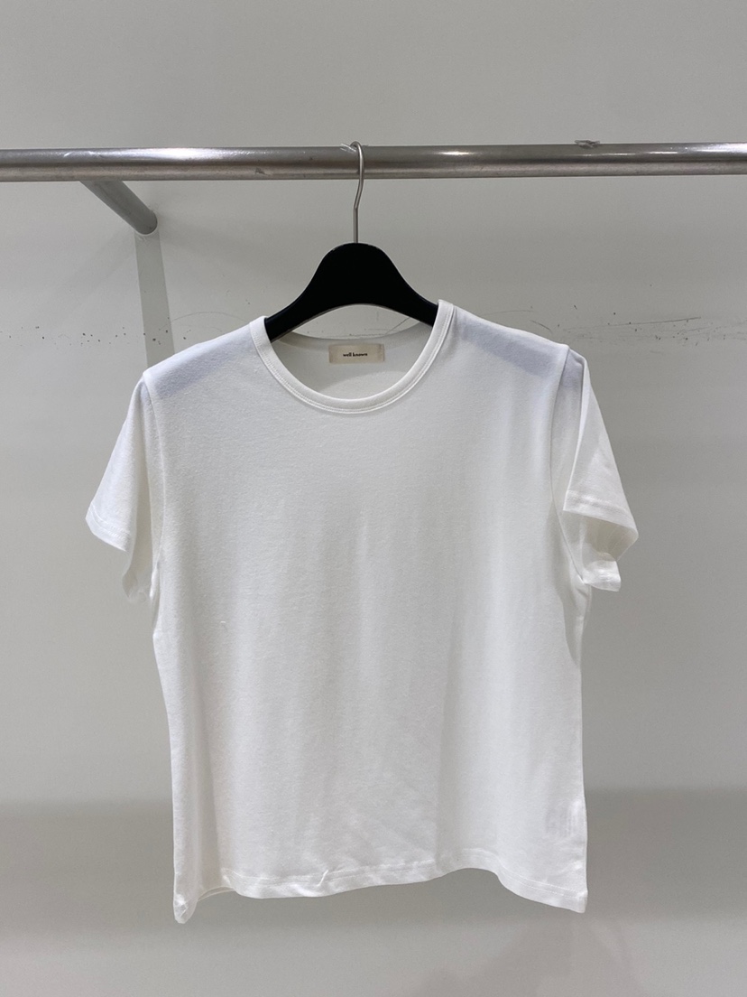 WELL KNOWN韓國直郵女裝新款時尚職業熱賣25春夏人氣真品T恤BANELT恤圖色1